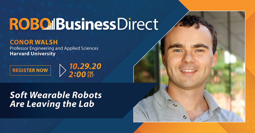 Harvard's Conor Walsh to analyze assistive technologies in RoboBusiness Direct session