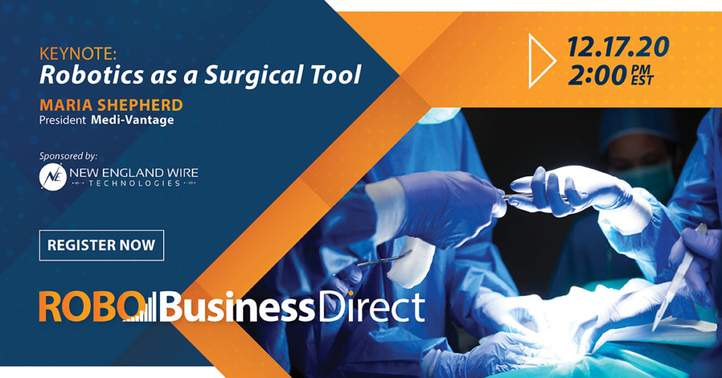 Surgical robotics innovations the focus of RoboBusiness Direct sessions