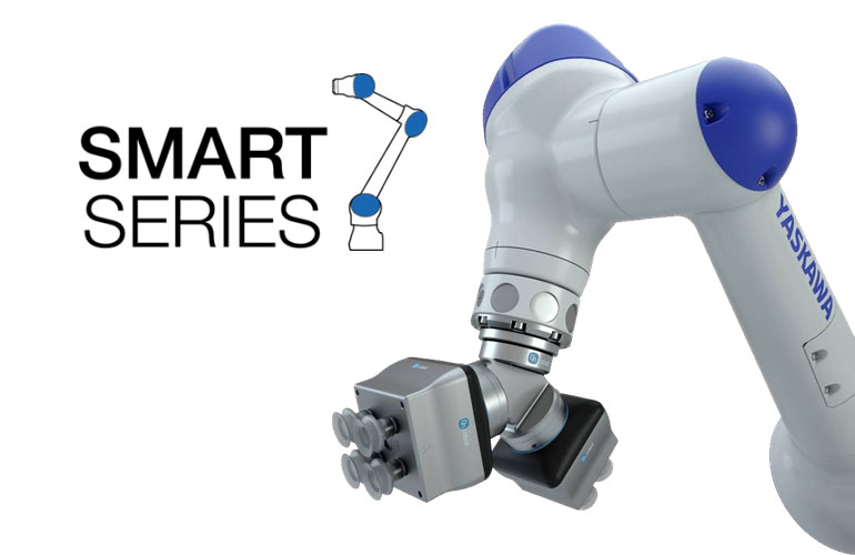Yaskawa smart series robot and logo