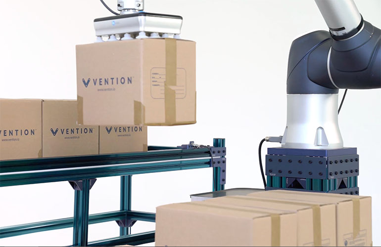 Vention cobot arm and onrobot gripper