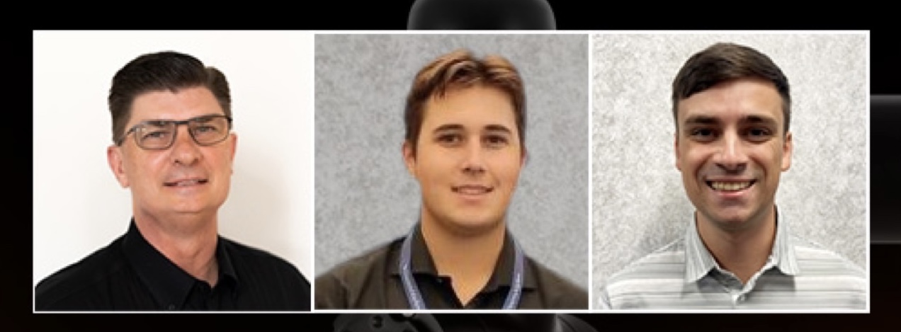 From left to right: Jim Adamski, Collin Ayres, and Chris Hapsias. | Source: Kassow Robots.