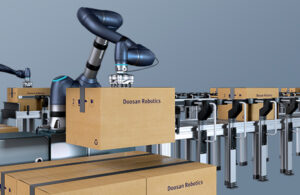 Doosan has released new products for robotic palletizing.