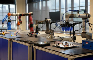 Robotic arms in the NERVE Center can perform a variety of tasks.